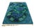 Hand-knotted in lush, high-pile wool in Sweden circa 1960-1970, this 5x7 vintage Swedish Rya rug is a bold new addition to...