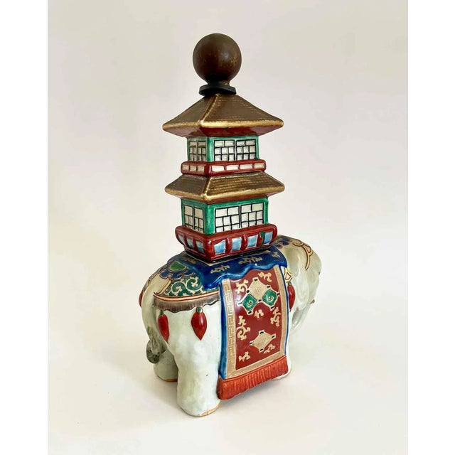 Vintage Pagoda Elephant For Sale In Providence - Image 6 of 7