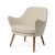 Contemporary Dwell Armcair in Cream Sand by Warm Nordic For Sale - Image 3 of 4