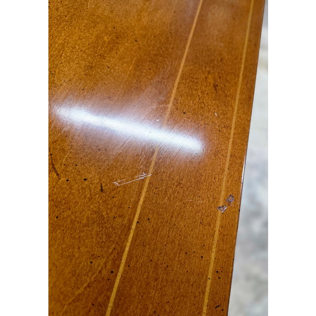 Vintage Ethan Allen Hollywood Regency Chinoiserie Stereo Bar Cabinet, Hand-Painted Chinese Landscape For Sale - Image 18 of 18