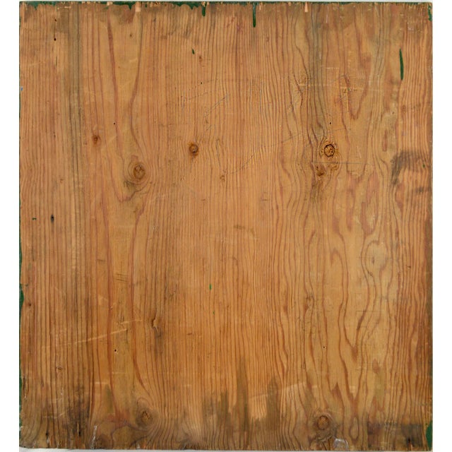 Neo-Expressionist Green & Red Abstract by Michael Pauker For Sale - Image 4 of 4