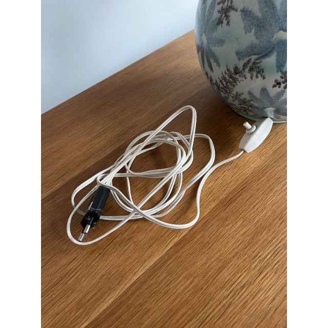 Ceramic Floral Table Lamp For Sale - Image 9 of 12