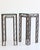 Pair of Pedestal Tables With Metalwork Frames and Glass Tops, Indoor/Outdoor For Sale In Atlanta - Image 6 of 15