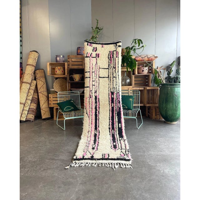 This soft Beni Ourain rug is a pure beauty. Made from one of the best quality wool of sheep in Morocco. Handmade by Berber...