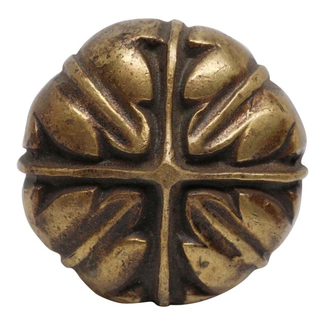 Cast Bronze 4 Fold Door Knob For Sale