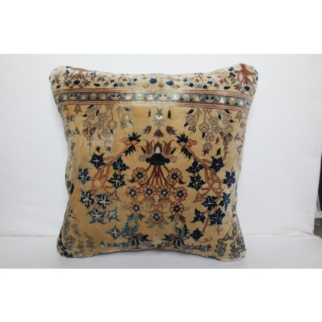 Handwoven Soft Wool ,Cotton and Silk Sofa Rug Pillow Cover For Sale - Image 9 of 11