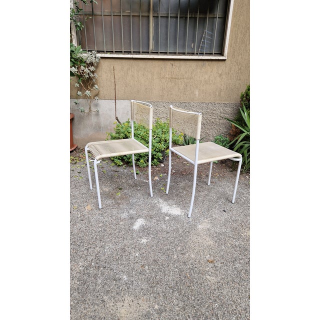 Spaghetti Chairs in Metal and PVC by Giandomenico Belotti for Alias, 1980s, Set of 4 For Sale - Image 9 of 14