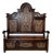 Victorian Carved Hall Bench with Storage Chest, 1800s For Sale
