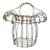 Vintage Metal Wire Wall-Mounted Planter Basket or Jardiniere For Sale