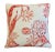 Custom-tailored pillow in French Lelievre cotton fabric called "Au Bord de L'eau" with a beautiful, coral sea life...