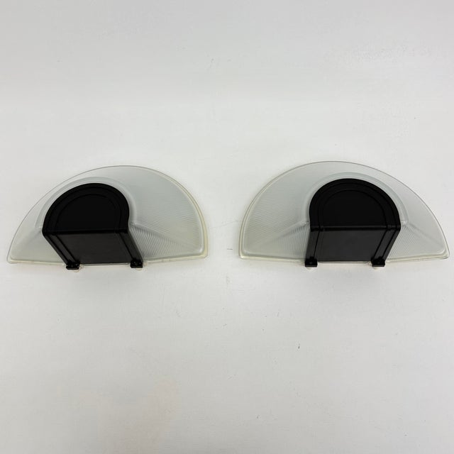 Glass Prisma Wall Lamps by MEGA, 1980s, Italy, Set of 2 For Sale - Image 11 of 18