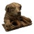 Resin Dog Form Tobacco Box, Vintage For Sale