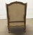 Antique Carved Wood Stuffed Wing Back Chair For Sale - Image 9 of 9
