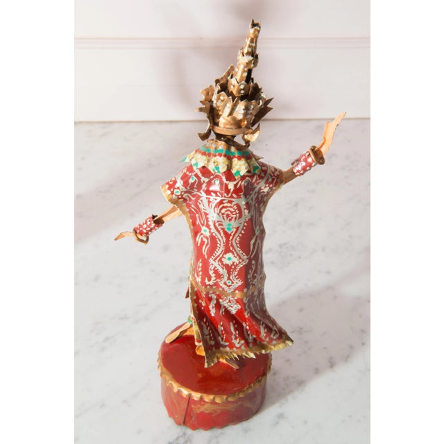 1970s Lee Menichetti Thailand Dance Costumed Sculptures- Set of 3 For Sale In New York - Image 6 of 13