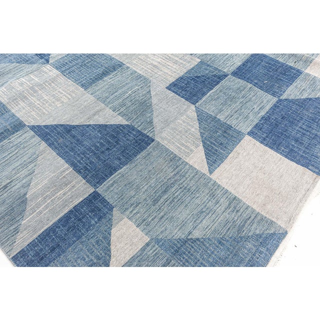 Contemporary geometric rug by Doris Leslie Blau. Size: 11'10" × 14'0" (360 × 426 cm) This striking contemporary rug is a...