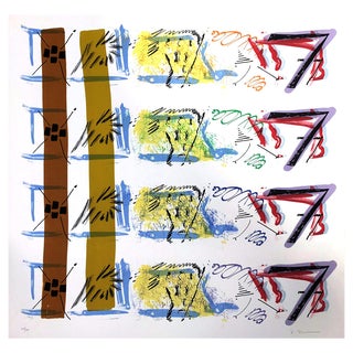 Jessica Stockholder, Aspect Syllabary: Getting Wind 1, 2015, Lithograph For Sale