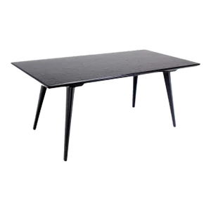 Paul McCobb Mid-Century Modern Black lacquer Slate Like Top Coffee Table