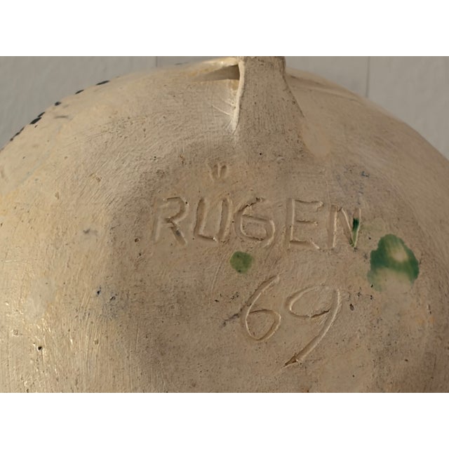Blue Maritime Wall Plate with Starfish from Rügenkeramik Wilhelm Löber, GDR, 1969 For Sale - Image 8 of 11