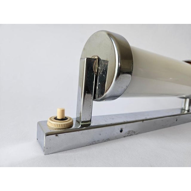 Bauhaus Art Deco Functionalism Chrome Wall Lamp, 1930s For Sale - Image 10 of 18