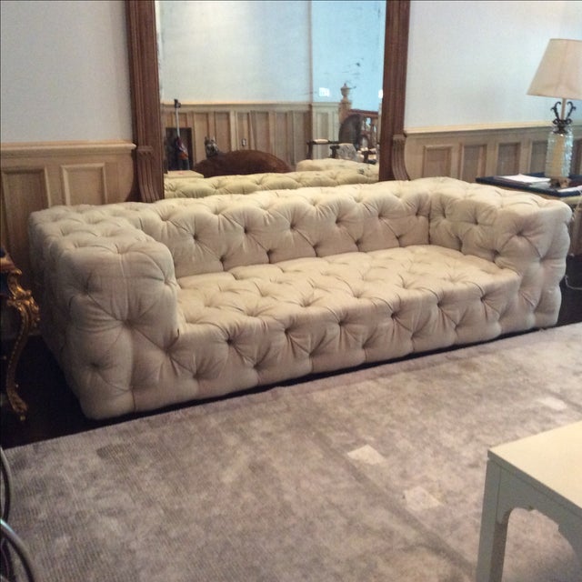 Restoration Hardware Soho Tufted Upholstered Sofa Chairish