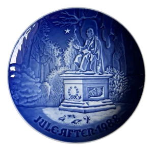 Christmas Plate Hans Christian Andersen in the Kings Garden from Bing & Grondahl, 1988
