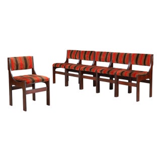 Sculptural Model 273 Dining Chairs by Franco Asnaghi, Italy, 1966, Set of 6 For Sale