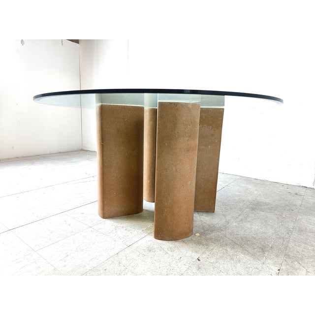 Fossil Stone Dining Table, 1970s For Sale - Image 11 of 13