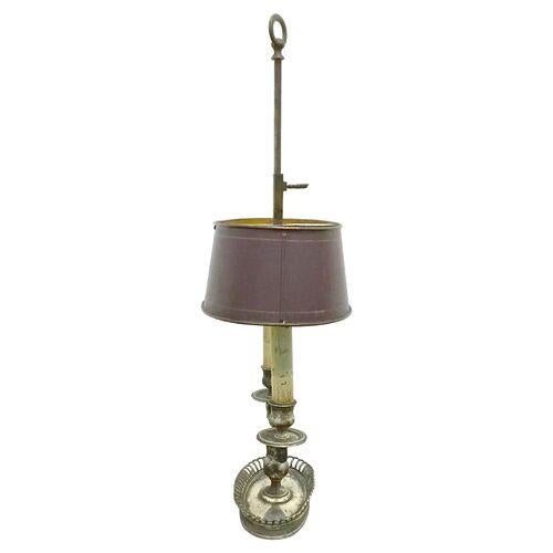 Antique Double Arm Bouillete Lamp For Sale - Image 4 of 8