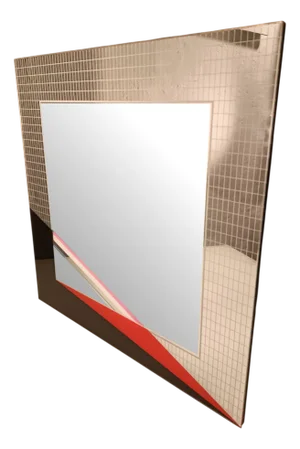 Mirror Morphos Model with Frame by Eugenio Carmi for Acerbis International, 1980s