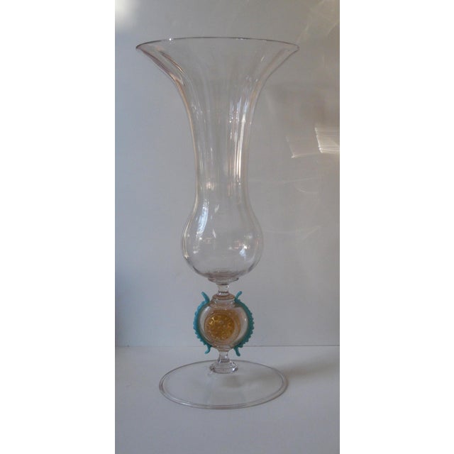 Benvenuto Barovier Venetian Glass Flute Vase For Sale In New York - Image 6 of 6