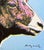 Andy Warhol "Bighorn Ram pink-blue", size 60 x 60 cm, plate signed bottom right, numbered with pencil on heavy paper,...