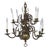 Late 19th Century Late 19th Century Dutch Baroque Brass Chandelier For Sale - Image 5 of 5