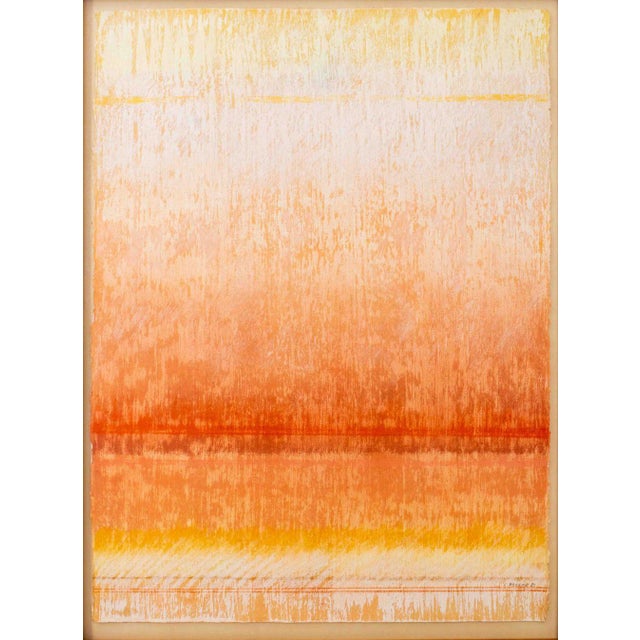 Phyllis Peckar (American, XX-XXI), "Orange Study", Acrylic on Paper, 1980, signed in pencil lower right and titled to...