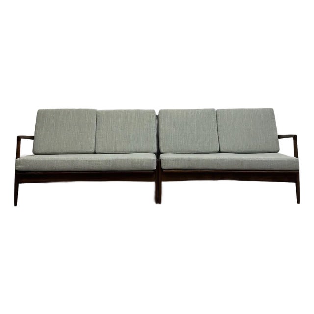 Set of 2 Loveseats Attributed to Ib-Kofod Larsen for Selig For Sale