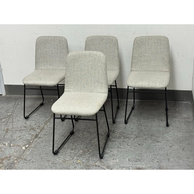 Modern Pottery Barn Zoe Dining Chairs, Set of Four For Sale - Image 3 of 12
