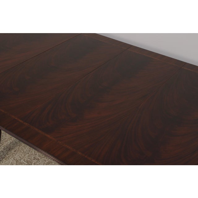 Henkel Harris Mahogany 2276 Double Pedestal Dining Table For Sale - Image 16 of 18