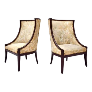 French Empire Style Occasional Chairs, Pair