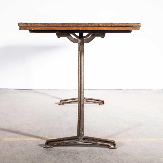 Small French Cast Base Dining Table, 1950s For Sale - Image 6 of 9