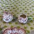 1980s Set of Majolica Strawberry Fields Plates and Creamer/Sugar - 7 Pieces For Sale - Image 4 of 12