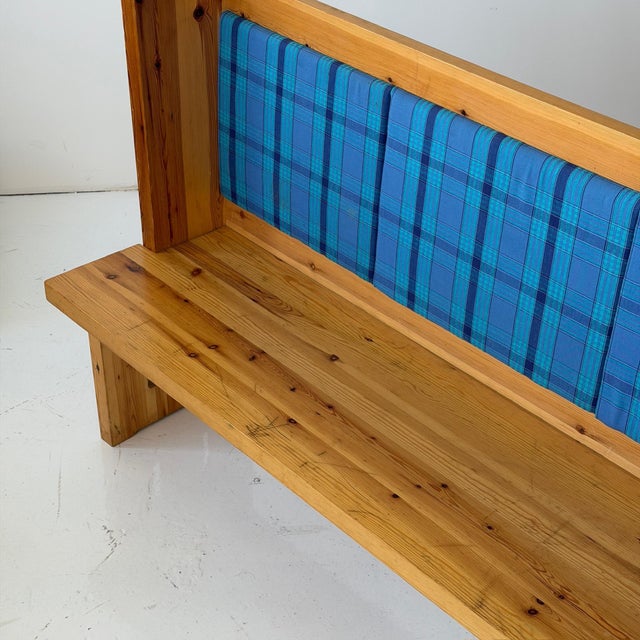 1970s 1970s Swedish Pine Upholstered Banquette Benches For Sale - Image 5 of 12