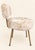 Vintage Dressing Table Chair with Faux Fur Upholstery and Gold Legs, 1960s For Sale - Image 3 of 6