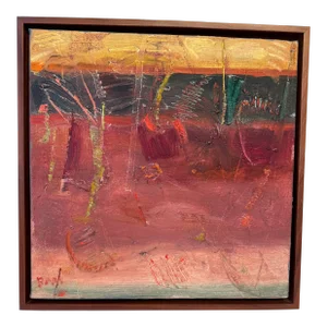 Abstract Modern Framed Painting by Barbara Wagner