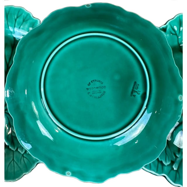 Vintage English Wedgwood Majolica Plates - Set of 8 For Sale - Image 9 of 9