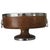 Vintage English Colonial Style Oak Pedestal Center Bowl With Lion Ring Handles For Sale In Los Angeles - Image 6 of 9