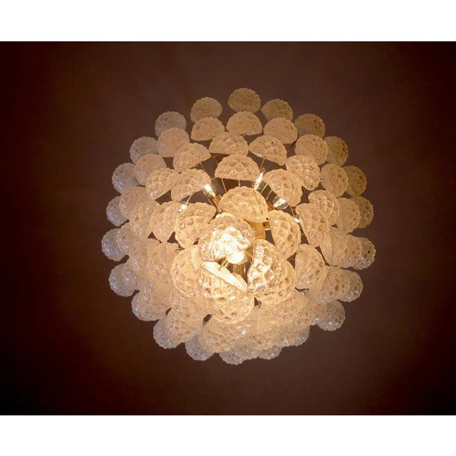 1970s Italian Murano Glass Petal Chandeliers, Set of 2 For Sale - Image 5 of 8