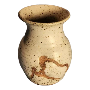 Late 20th Century Gray & Brown Earthtone Handmade Signed Pottery