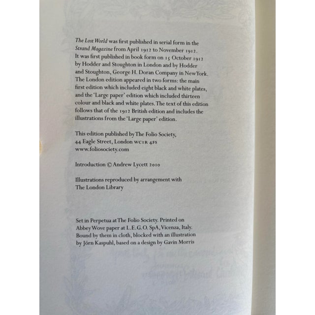 The Lost World Folio Society Arthur Conan Doyle 2010 Hardback Book in Red Slipcase For Sale - Image 10 of 12