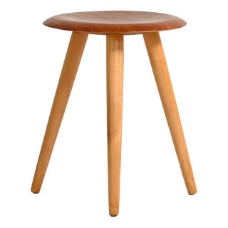 Scandinavian Stool with Round Seat, 1950s For Sale