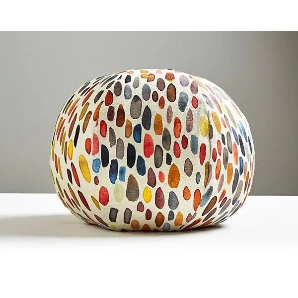 Traditional The House of Scalamandré Jamboree Sphere Pillow, Blue / Multi For Sale - Image 3 of 3