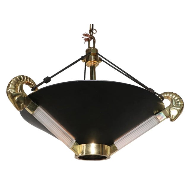 Nulco Lighting 1980's Hollywood Regency Hanging Fixture Chandelier by Nulco For Sale - Image 4 of 13